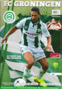 scan matchday programme (programmaboekje) 07.12.2014 | Groningen — Heerenveen (NL Eredivisie 2014/15) Tom Hiariej on cover.