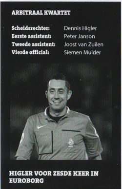 portrait photo of referee Dennis Higler