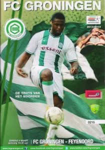 scan matchday programme (programmaboekje) 09.03.2014 | Groningen — Feyenoord (NL Eredivisie 2013/14) Genero Zeefuik on cover