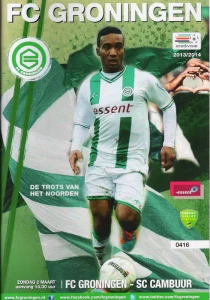 scan matchday programme (programmaboekje) 02.03.2014 | Groningen — SC Cambuur (NL Eredivisie 2013/14). Lorenzo Burnet on cover.