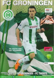 scan matchday programme (programmaboekje) 12.02.2014 | Groningen — FC Twente (NL Eredivisie 2013/14). Yoell van Nieff on cover