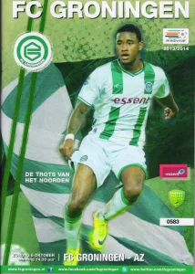 scan matchday programme (programmaboekje) 06.10.2013 | Groningen — AZ Alkmaar (NL Eredivisie 2013/14) Cover Giliano Wijnaldum
