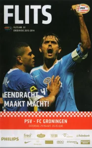scan matchday programme (programmaboekje) 29.03.2014 | PSV Eindhoven — Groningen (NL Eredivisie 2013/14)
