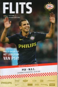 scan matchday programme (programmaboekje) 10.08.2013 | PSV Eindhoven — N.E.C. (NL Eredivisie 2013/14) cover Adam Maher
