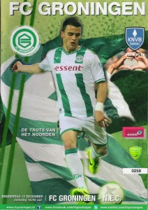 scan matchday programme (programmaboekje) 19.12.2013 | Groningen — N.E.C. (NL KNVB Beker 2013/14) Cover Filip Kostic