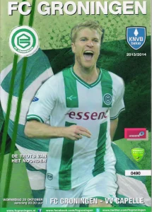 scan matchday programme (programmaboekje) 30.10.2013 | Groningen — Capelle (NL KNVB Beker 2013/14) Cover Michael de Leeuw