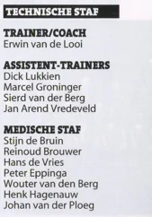 FC Groningen staff before the Final of KNVB Beker 2015