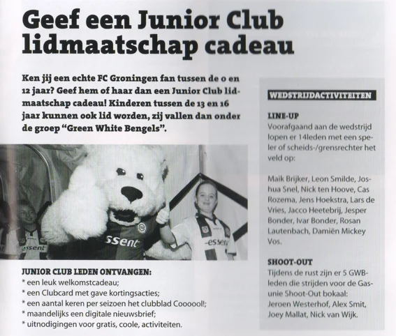 wedstrijdactiviteiten Groningen Heerenveen December 2014
