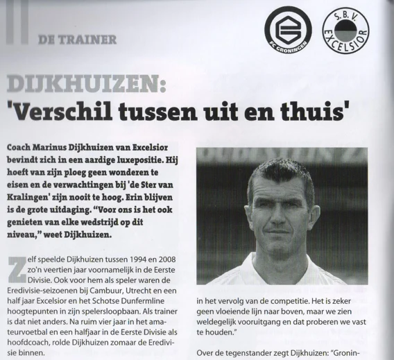 DIJKHUIZEN: 'Verschil tussen uit en thuis' and the portrait photo of Marinus Dijkhuizen