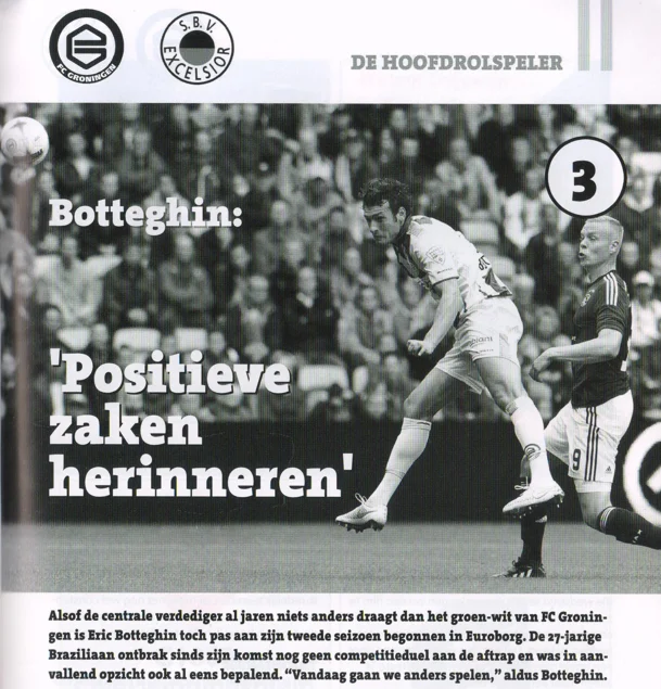 action photograph of Eric Botteghin headline 'Positieve zaken herinneren'