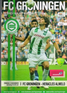 scan matchday programme (programmaboekje) 02.12.2012 | Groningen — Heracles (NL Eredivisie 2012/13) Cover Kees Kwakman