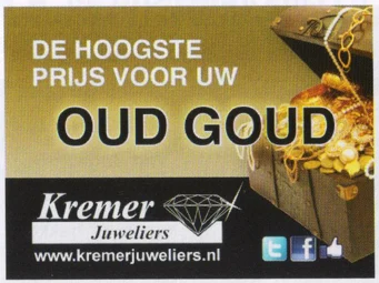 Kremer Juweliers cash for old gold advertisement scan from FC Groningen programme 2013