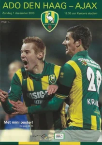 scan matchday programme (programmaboekje) 01.12.2013 | ADO Den Haag — Ajax (NL Eredivisie 2013/14)