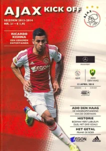 scan matchday programme (programmaboekje) 13.04.2014 | Ajax — ADO Den Haag (NL Eredivisie 2013/14)