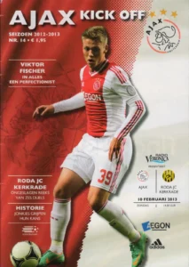 scan matchday programme (programmaboekje) 10.02.2013 | Ajax — Roda JC (NL Eredivisie 2012/13) Cover Viktor Fischer