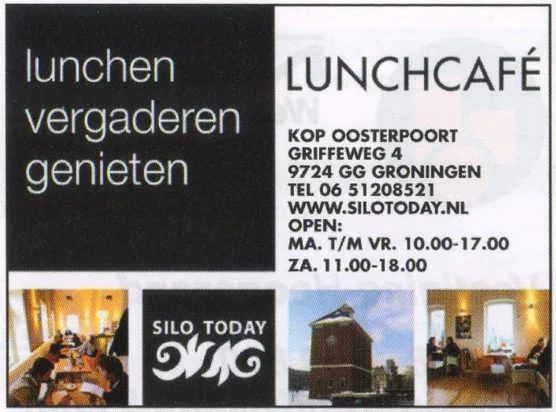 SILO TODAY lunch cafe advertisement scan from FC Groningen programme 2013