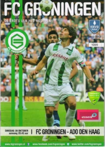 scan matchday programme (programmaboekje) 30.10.2012 | Groningen — ADO Den Haag (NL KNVB Beker 2012/13)