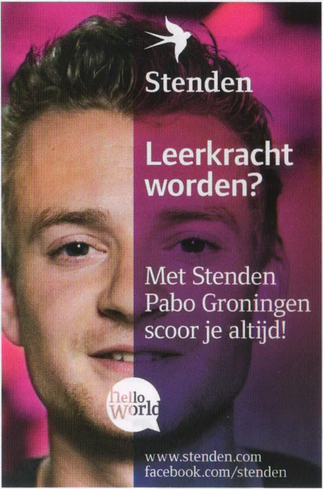 Stenden Pabo Groningen university advertisement scan from 2014 matchday programme