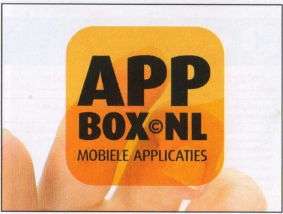 APP BOX NL mobile applications advertisement scan from FC Groningen programme 2013