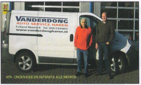 Vanderdong Auto Service Haren advertisement scan from FC Groningen programme 2013