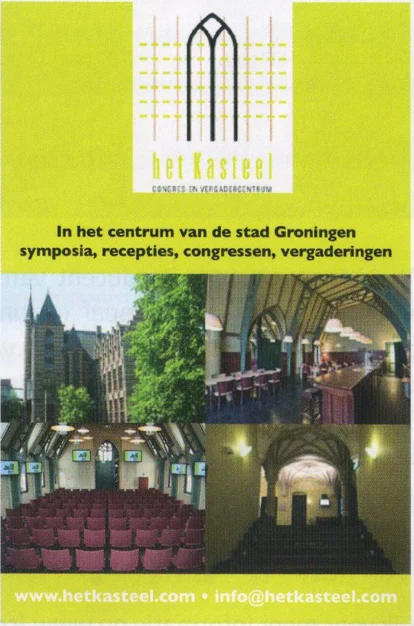 Het Kasteel historic conference center advertisement scan from FC Groningen programme 2013