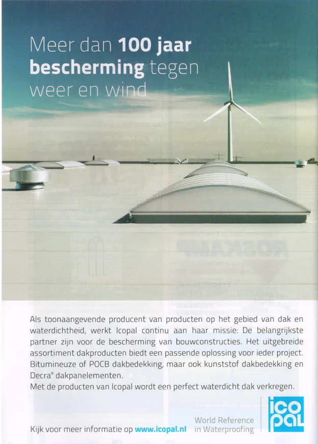 Icopal roofing and waterproofing advertisement scan from FC Groningen programme 2013