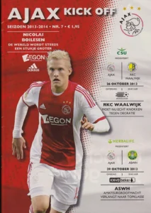 scan matchday programme (programmaboekje) 29.10.2013 | Ajax — ASWH (NL KNVB Beker 2013/14)