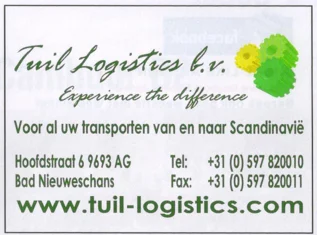 Tuil Logistics Scandinavia transport advertisement scan from FC Groningen programme 2013