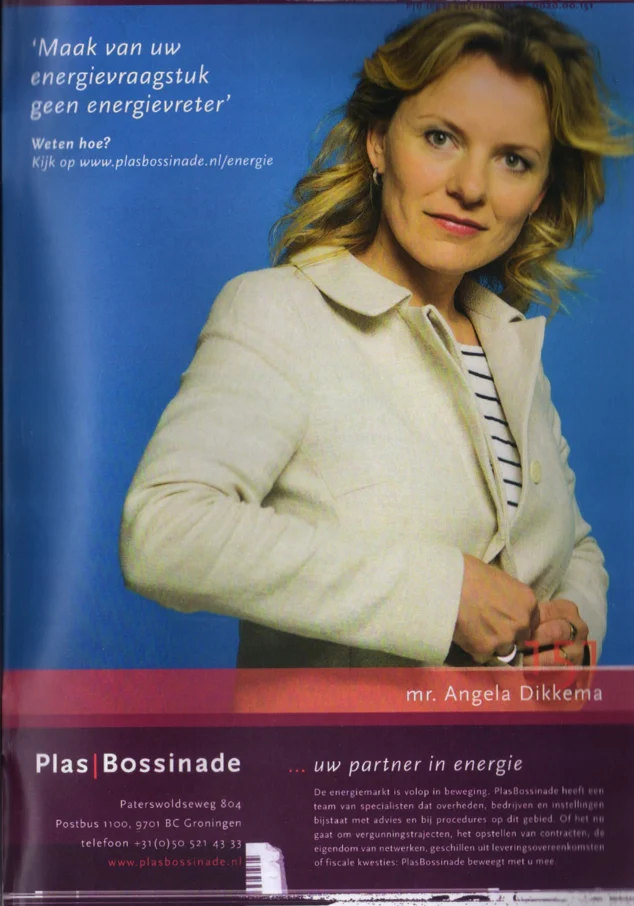 PlasBossinade energy law firm advertisement scan from FC Groningen programme 2013